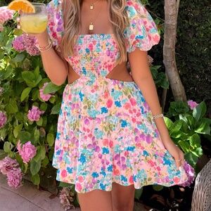 Sky to Moon Floral Dress
